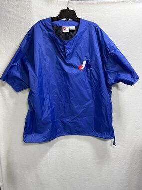 Montreal Expos Rawlings Pullover Jacket Men's XL Vintage MLB Windbreaker